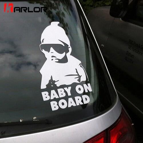 Fashion Lovely Baby On Board Warning Decal Reflective Waterproof Car Window Vinyl Stickers Automobiles Car Accessories Stickers