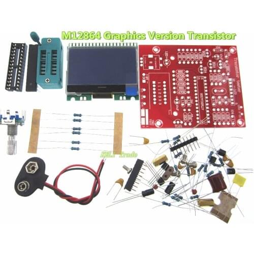 DIY M12864 Graphics Version Transistor Tester Kit LCR ESR PWM
