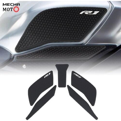 Motorcycle For Yamaha r1Tank Pad Sticker Oil tank Protector Anti slip tank grip Decals r 1 yzf r1 r1m 2015 2016 2020 2021
