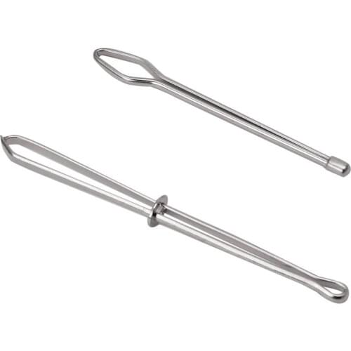 2021 New 2pcs Wear Elastic Belt Wearing Rope Weaving Tools Stainless Steel Get Cited Clip