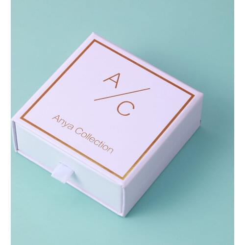 Wholesale 500pcs/lot Custom Cardboard Jewelry Made Box Paper Gift Earing Box Jewelry Packaging With Logo