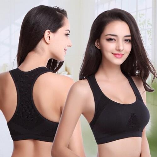 Fit Sports Bra for Women Longline Padded Bra Yoga Crop Tank Tops Fitness Workout Running Top