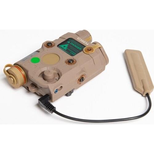 FMA Tactical AN-PEQ-15 Upgrade Version LED White Light & Green Laser Torch for Camping Outdoor Hunting Airsoft Game Black/DE/FG