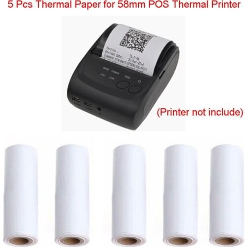 5PCS/lot 57x30mm Thermal Receipt Paper Roll For Mobile POS 58mm Thermal Printer Lot