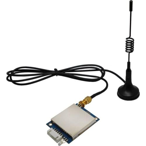 10PCS Lora6100 AES-1W AES encrypted +sucker antenna 433mhz 8km TTL Wireless Transceiver Data Transmission Module sx1278/sx1276