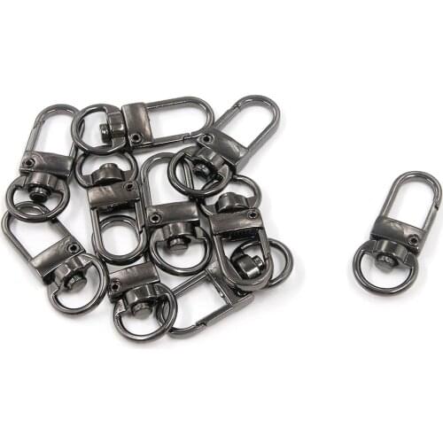 10pcs Swivel Trigger Lobster Claw Clips Hooks for Diy Handbag Purse Bag Chain Buckles
