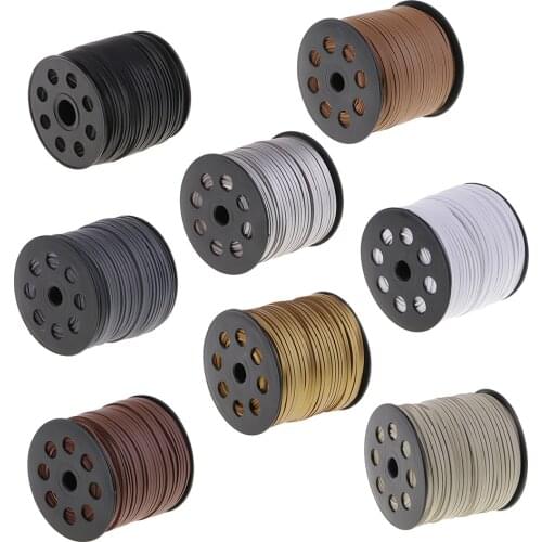 100 Yards Korean Velvet Leather String for Sewing Beading Cords and Threads