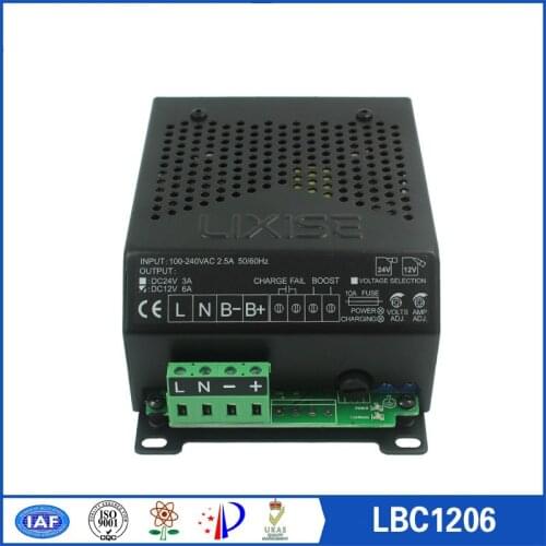 12V 6A diesel genset automatic battery charger LBC1206