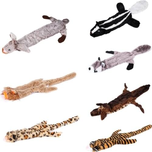 7 Styles Big Size Cute Plush Toys Squeak Tiger Lion Animals Shape Toy For Dogs and Cats Fashion Chew Squeeze Squeaky For Pets