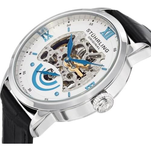 574.01 Stührling 44mm Automatic Mens Wristwatch