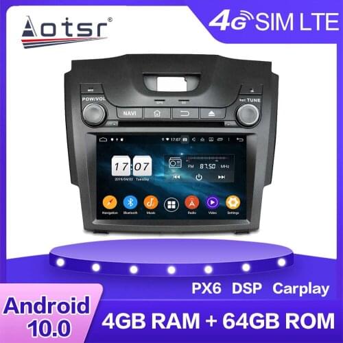 Car Android 10 DVD Player For Chevrolet Holden S10 2013+ Multimedia Radio Stereo PX6 Car GPS Navigation 4G LTE WIFI BT Head Unit