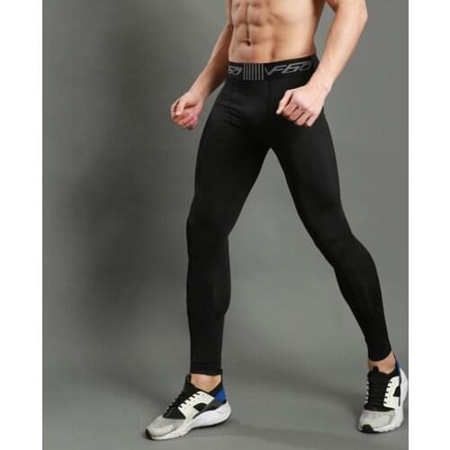 Men Breathable Quick Dry Elastic Gym Fitness Sports Compression Pants Leggings Sports trousers men Pants Leggings Sports trouser