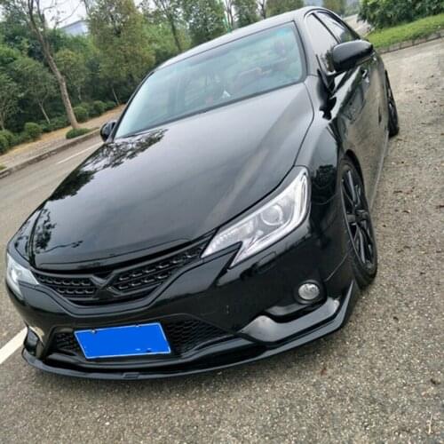 CEYUSOT For Toyota MARKX GS Front Bumper Car Spoiler Reiz ABS Bumper Separator Protection Surrounds Body Kit Accessories 2013-17