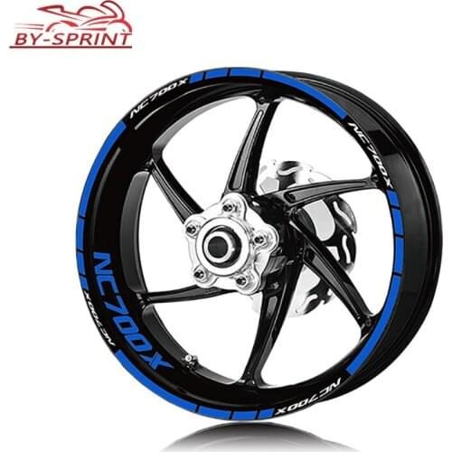 For Honda nc 700x NC700X LOGO Motorcycle Accessories Wheel Rims Reflective Stickers Tire Decals Moto Decorative High Quality