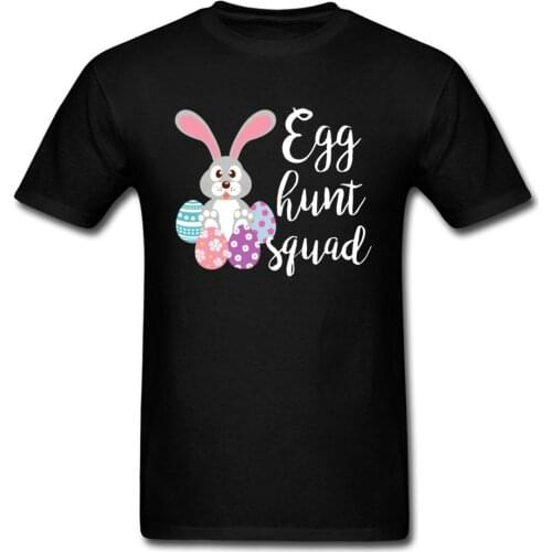 Cute Little Rabbit Printed Tshirt Egg Hunt Squad West Easter Day Funny T Shirt Men Women Love Bunny T-Shirts Graphic Tees Online