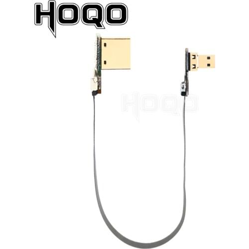 Hdmi-compatible 90 Degree Left/right angled Ultra Thin Hdmi ribbon Cable micro HDMI to HDMI for camera gropro Raspberry Pi 4