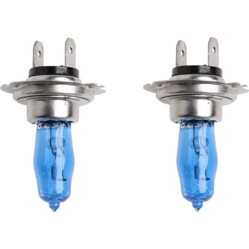 K0AF 2 Pcs H7 6000K Gas Halogen Headlight White Light Lamp Bulbs 100W Bright DC 12V