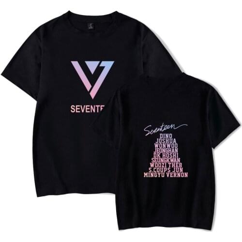 LUCKYFRIDAYF Summer Fashion SEVENTEEN Kpop T-shirts Print Men Women T Shirts Casual O-neck Tee Shirt Short Sleeve Tops Plus Size