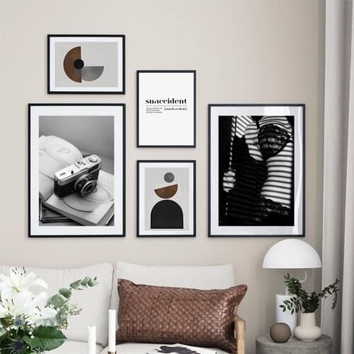 Minimalist Abstract Geometric Circular Posters Canvas Painting Wall Art Print Pictures for Living Room Interior Home Decoration