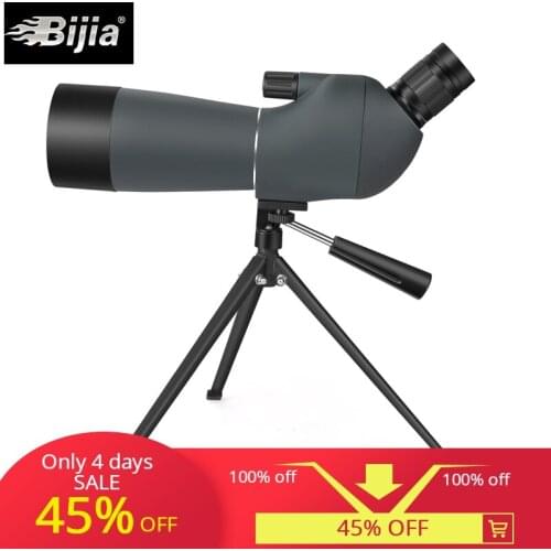 BIJIA 20-60x60 spoting scope bird watching monocular BAK4 prism waterproof HD zoom telescope with tripod