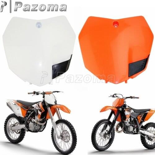 Motorcycle Plastic Front Name Number Plate for Enduro Supermoto Motocross Racing Dirt Bikes EXC SX SX-F XC XC-W XCF-W XC-F EXC-W