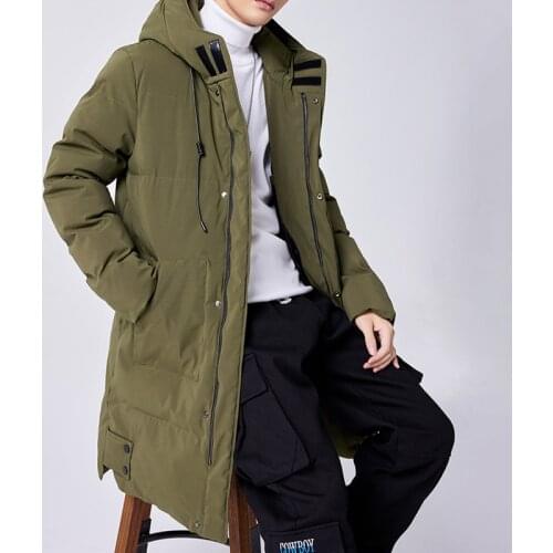 M-8XL New Fashion Silk Cotton Hooded Winter Jacket Men Thick Warm Mens Long Jacket and Coat Windproof Male Parkas Casaco 2021