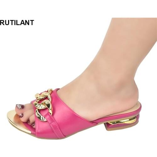 New Arrival Plus Size Women Shoes 43 2021 Fashion Women African Dress Women Nigerian Women Party Pumps Decorated with Rhinestone