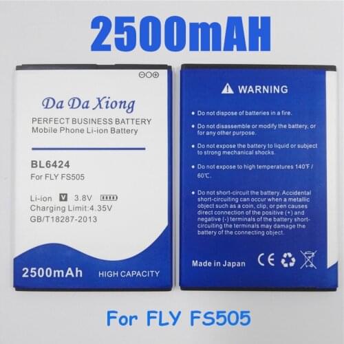 New 100% High Quality 2500mAh BL6424 Battery For FLY FS505 Nimbus 7 Bl6424 Mobile Phone Battery