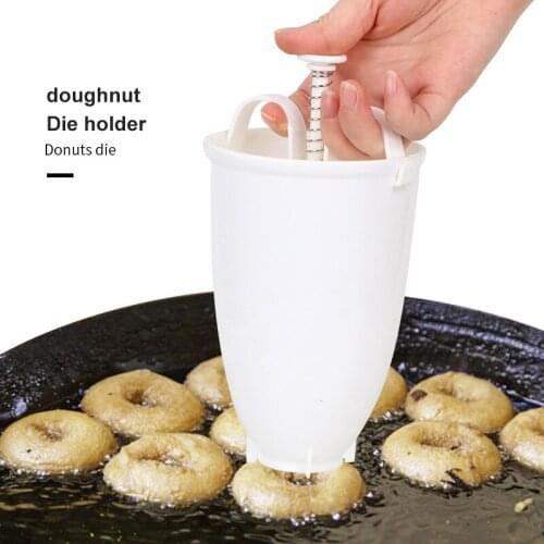 Easy Portable Plastic Donut Maker Manual Waffle Dispenser Creative Dessert Mold DIY Confectionery Pastry Baking Tools