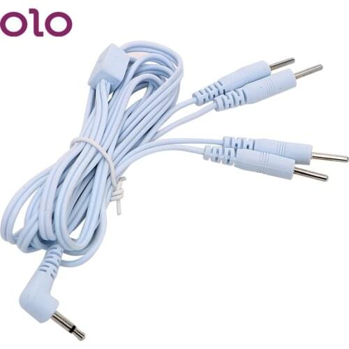 OLO Electric Shock Wire For Penis Ring Anal Plug 2/4 Pin Sex Toys Therapy Massager Accessories Electro Stimulation