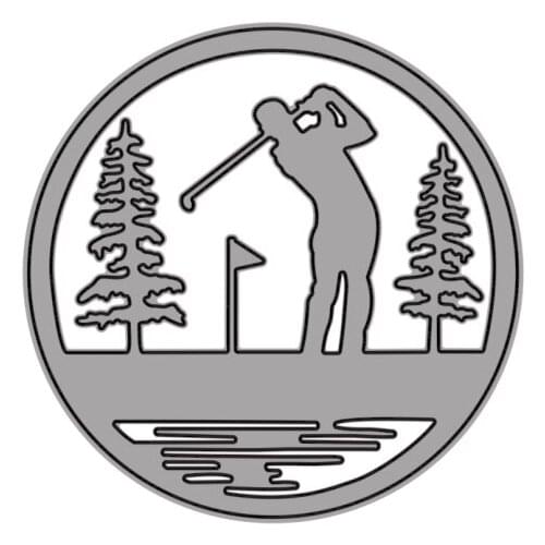 Cutting Dies Man Playing Golf Tree For DIY Scrapbooking Embossing Album Paper Cards Dies 2021 New