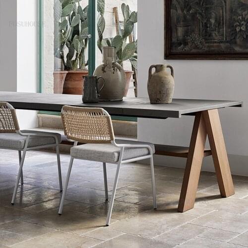 Nordic Beach Chairs Outdoor Designer Creative Furniture Plastic Rattan Back Balcony Chairs Garden Patio Lounge Dining Chairs