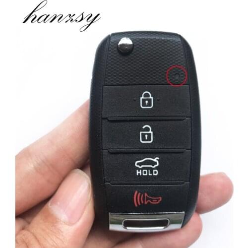 Replacement Car Remote Key Case For KIA K2 K5 Sorento Soul Carens Sportage 3/4 Buttons Flip Folding key shell Fob Uncut blade