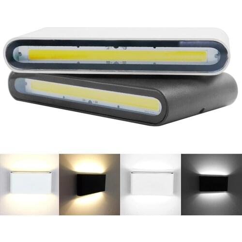 Modern Indoor And Outdoor Waterproof IP65 6W 12W COB LED Wall Lamp Double-head Aluminum Alloy Bedroom Corridor Wall Lights