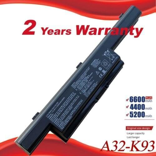 Special price Laptop battery A32-K93 A41-K93 A42-K93 for asus A93 A93S A93SM A93SV A95 A95V A95VM K93 K93S K93SM K93SV K95 K95V