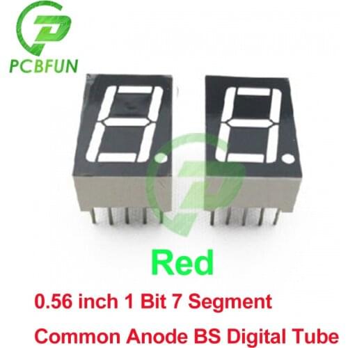 0.56 inch LED display 7 Segment 1 Bit/2 Bit/3 Bit/4 Bit Digit Tube Red/Blue Common Cathode / Anode BS Digital LED Display Module