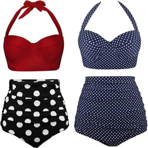 Купальники в горошек THINKTHENDO China At AliExpress