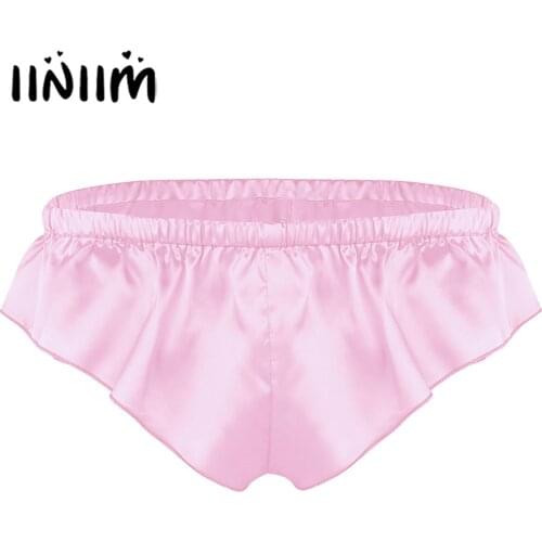 Mens Sexy Lingerie Night Sissy Gay Panties Shiny High Cut Bikini Briefs Slip Hommes Lover Gifts Underwear Sexy Panties for Men