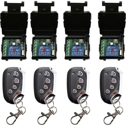 433 Mhz Universal Wireless Remote Control Switch DC12V 1CH Relay Receiver Module and RF Transmitter Electronic Lock Control