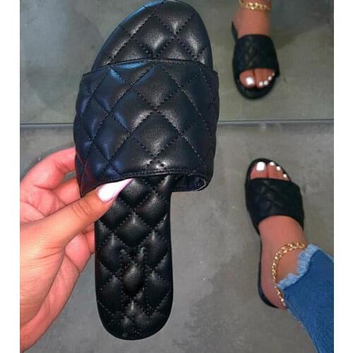 Womens Slippers 2021 Summer Style Fashion Slippers Sandals Slippers Women Casual Beach Slippers Quilted Sandals Comfort Flats