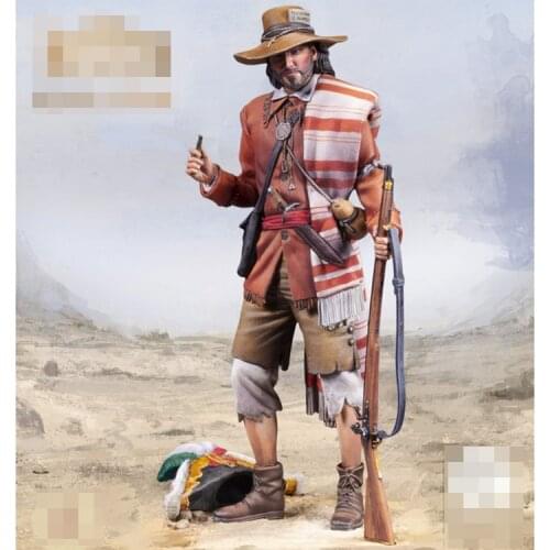 1/24 75mm Resin Model figure GK Desert hunter Unassembled and unpainted kit