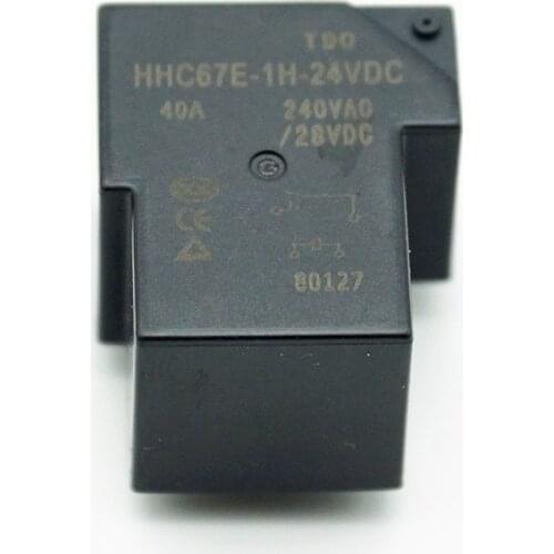 1PC Mini Power Relays PCB Type HHC67E-1H(T90) 40A 240V AC/28V DC 4 Pin DC 12/24V Coil SPST Contact
