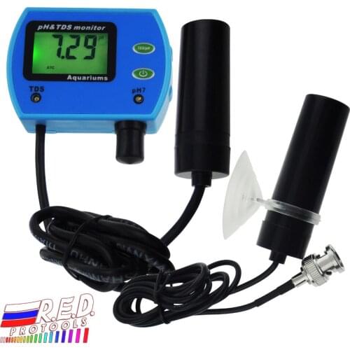 2-in-1 pH TDS water Treatment Tester Monitor Replaceable pH Electrode swimming Pool Aquarium Laboratories Digital Testing Tool