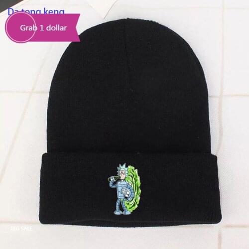 2021 Japan Anime Cotton Casual Beanies for Men Women Knitted Winter Hat Solid Hip-hop Skullies Bonnet Unisex Cap