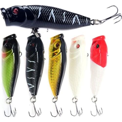 3D Eyes Anti-corrosion Bionic Plastic Fishing Bait Artificial Popper Floating Wobblers 8.3g/65mm Fishing Lure Hard Bait