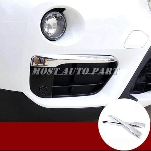 ABS Chrome Front Bumper Fog Light Cover Trim 2pcs For BMW X1 F48 2016-2019 Car accesories interior Car decoration