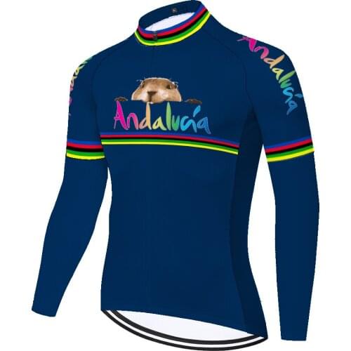 Andalucia Summer Spirng Mallots Cyclisme Homme Camisa Masculina Hombre Masculino Maillot Equipamento De Ciclismo Jersey Ciclismo