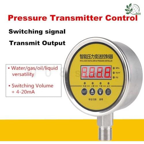 Pressure Control Transmitter Switching Quantity 4-20mA Analog Relay Output Transmitter Control Pressure Sensor