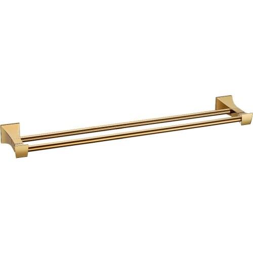 Ti-PVD SQUARE DESIGN DOUBLE towel bar