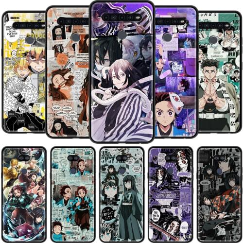 Phone Case for LG K41s K61 G6 K40 K51 G8 K50s K40s G7 K52 K31 K62 K71 Q51 Q60 Q61 Black Shell Cover Anime Demon Slayer